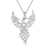 ONEFINITY Raven/Wolf/Dog/Hummingbird/Dragon Necklace Sterling Silver Celtic Knot Irish Lucky Pendant Necklace Jewelry Gifts for Women