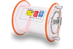 LUQEEG Jewelry Polisher Barrel, Jewelry Polisher Tumbler Parts, Mini Polisher Tumbler Bucket, Glass Rotary Tumbler Barrel for Jewelry Makers, 3Kg 6.6Lbs Capacity, Polisher Supplies