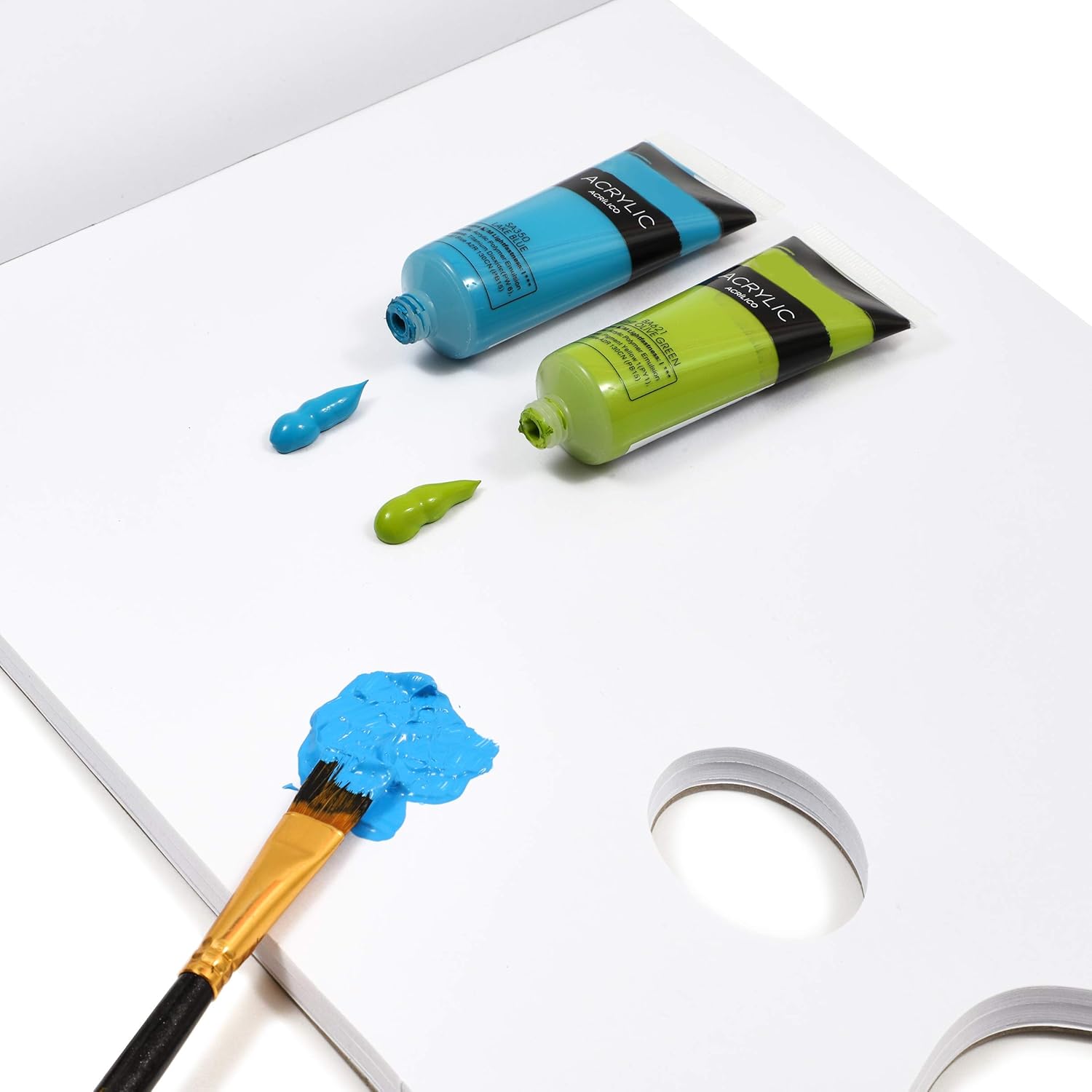 Palette Paper Pad for Painting Supplies (9 x 12 Inches, 160 Sheets, 2 Pack)