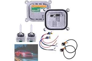TukboTech 2PCS Xenon Headlight Low Beam Ballast Kit with Connecting Wire D3S Light Bulb Compatible for Mustang Flex Edge Escape F-150 2010-2019 Replace 8A5Z-13C170-A, DL3Z-13C170-A