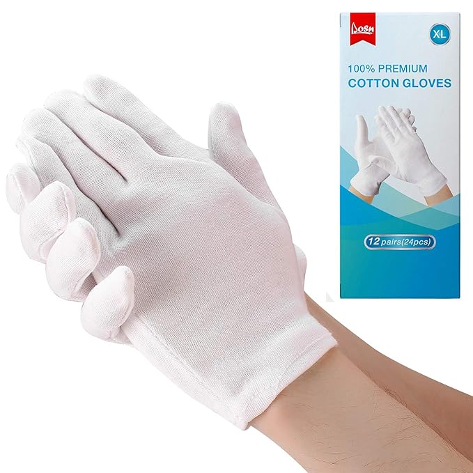 Moisturizing Eczema Cotton Gloves OverNight Gloves for dry