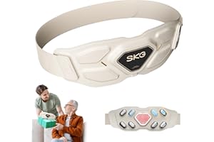 SKG Lower Back Massager Gifts for Men Women for Pain Relief, Adjustable Cordless Heating Pad Infrared Vibrating Back Massager Waist Lumbar Belt