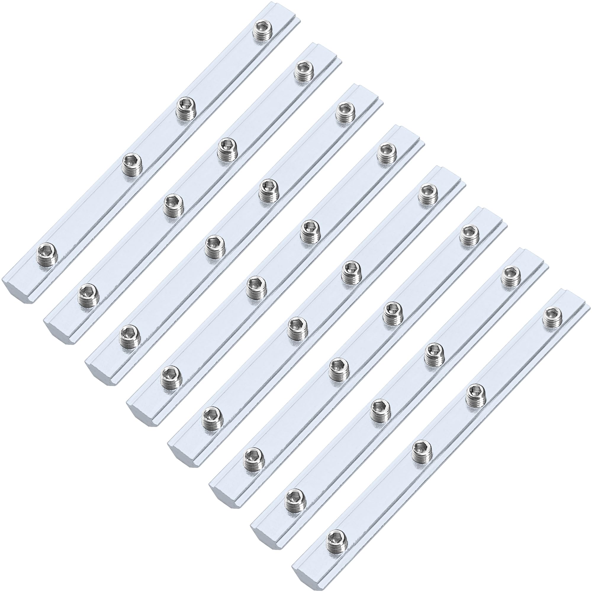 8 PCS 2020 Series T-Slot 6mm Aluminum Profile Brackets with M5 Screws,Aluminum Profile Linear Connectors