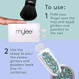 Mylee Glitter Catcher Nail Dip Powder Recycling Tool Two Tray Design Vegan view 8