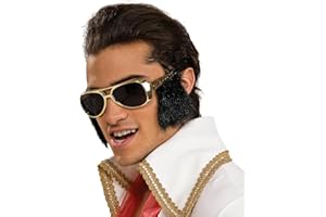 RUBIES Rubie's Costume Elvis Presley Sunglasses with Attached Sideburns