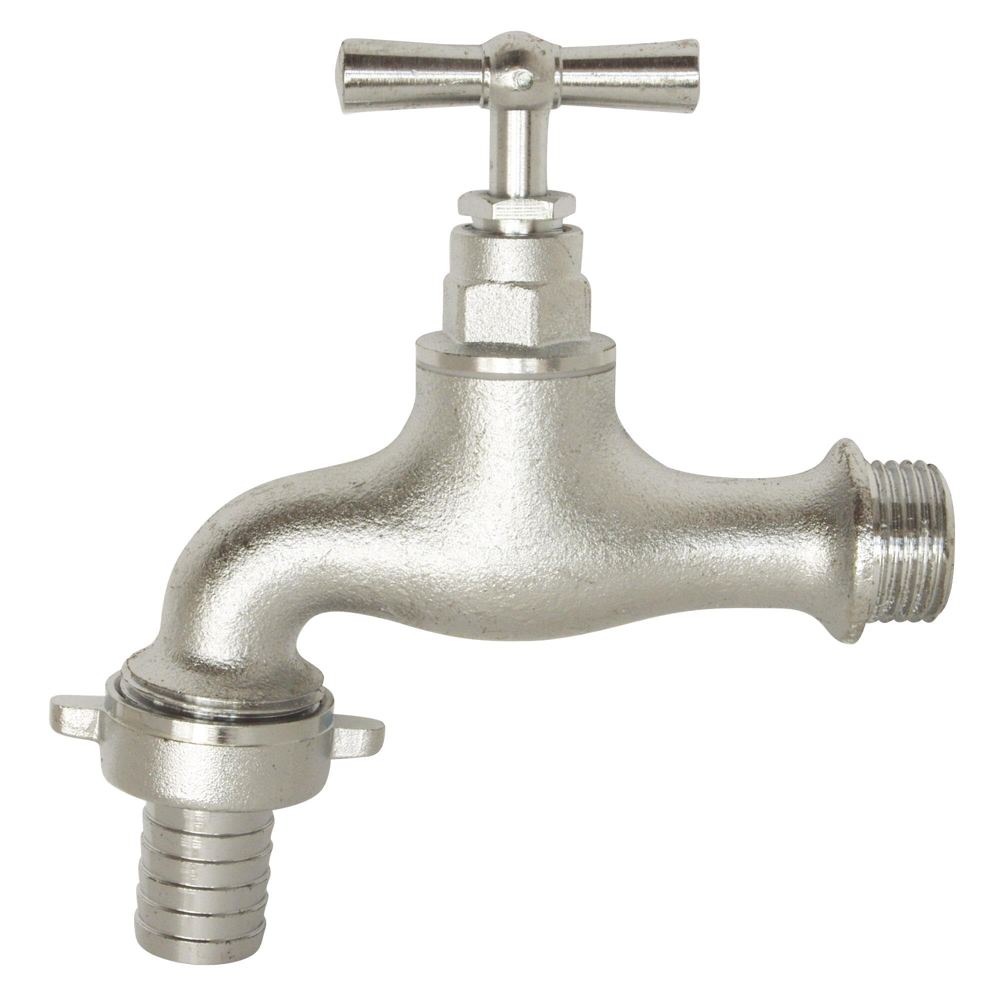 Somatherm / 17-15-20 Tap with Valve 15/21-20/27 Nickel-Plated Grey