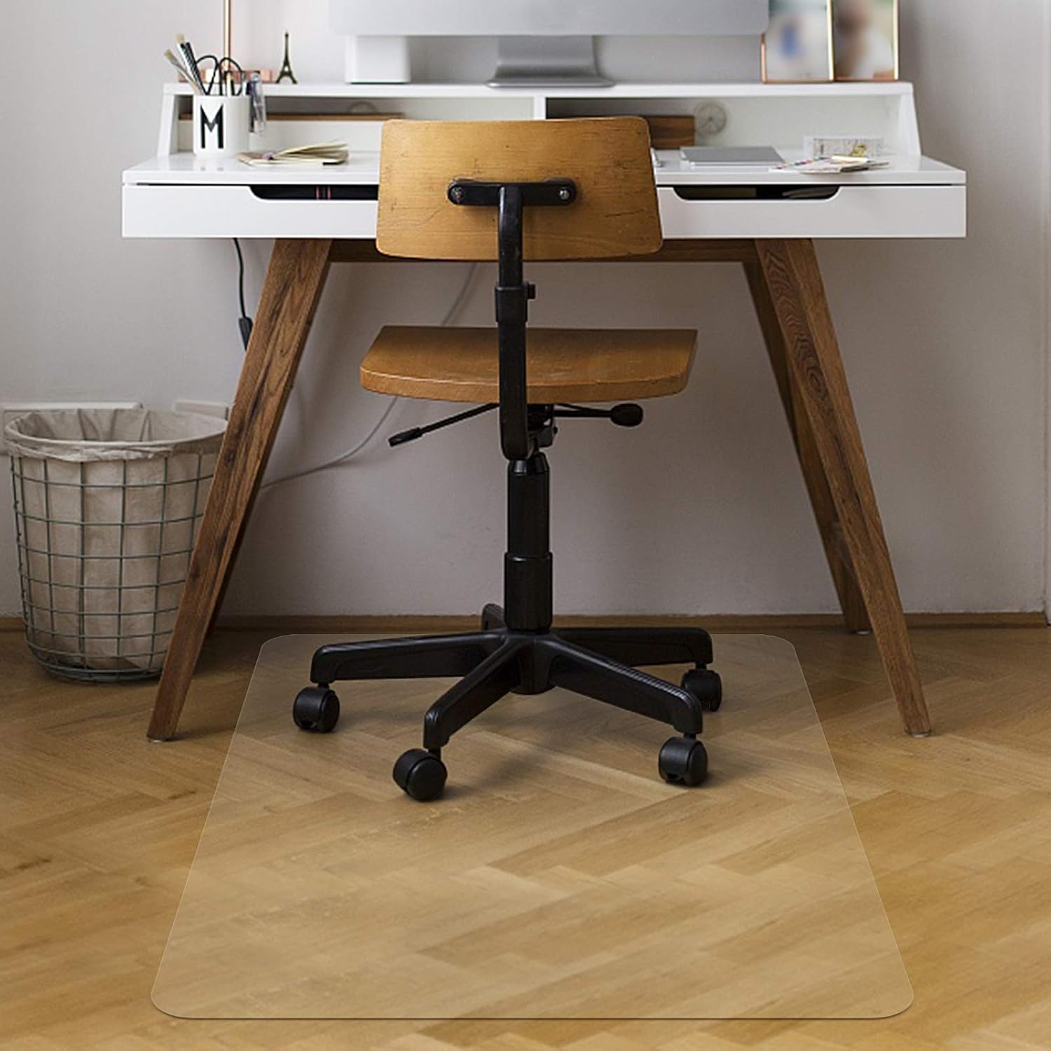 Azadx Home Office Chair Mat 30'' x 48'', Transparent Hard Floors Protector Rectangle, Office Chair Mats for Hard Surfaces (30 x 48'' Rectangle): Kitchen & Dining
