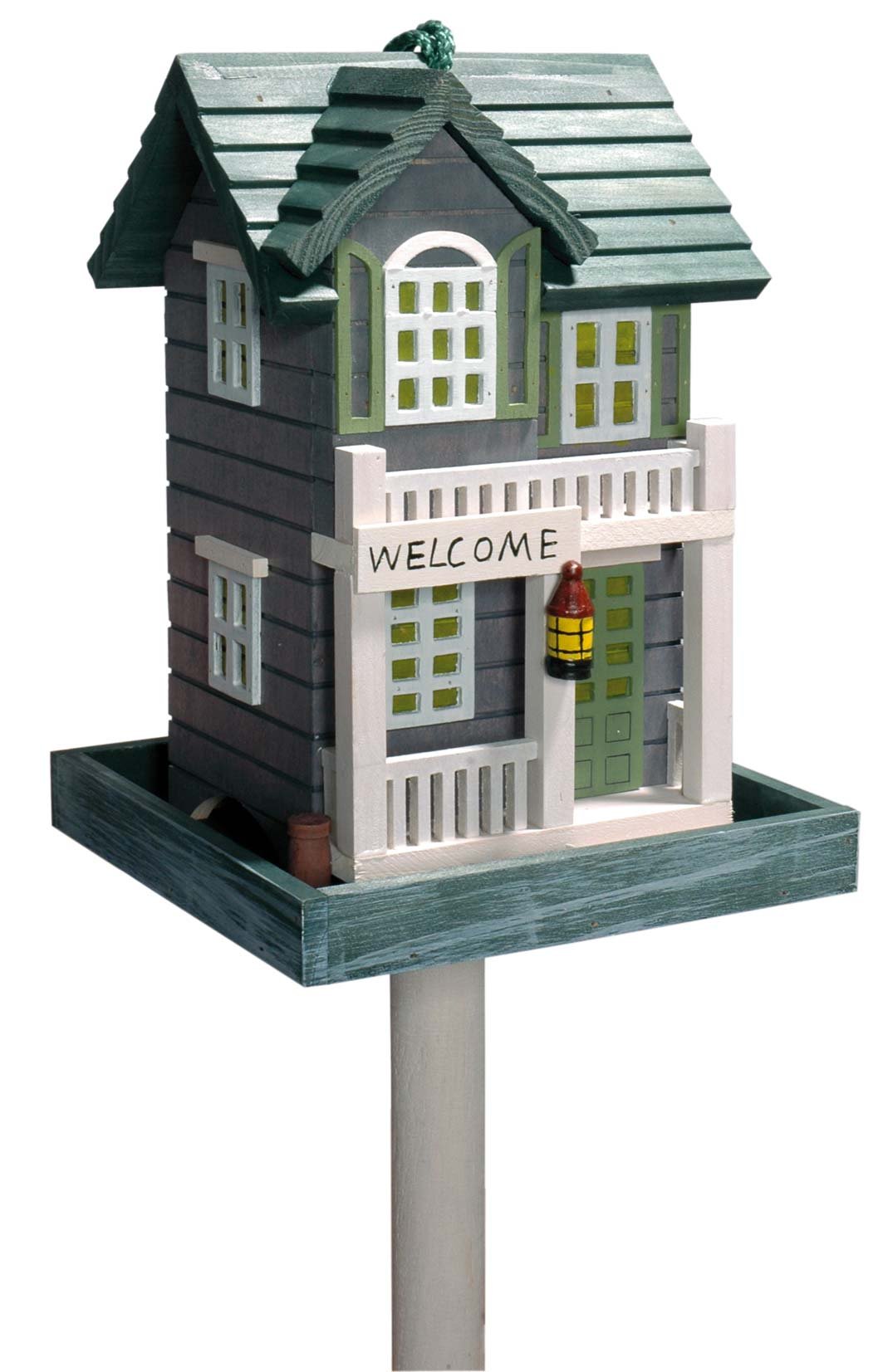 Dobar 25303FSC Detailed bird house with stand in western design
