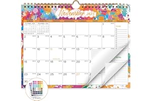 XISIDO Calendar 2025-2026, 18 Months Wall Calendar July 2025 to Dec 2026 Calendar with Julian Dates, 11" X 8.5" (Colorful)