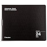 Blueline Columnar Book, Twin-Wire Binding, 24 Columns with Description, 80 Pages, 12-Inch x 14-15/16-Inch, Black (A769.24T)