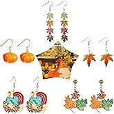 Halloween Earrings for Women Bat Witch Cat Earrings Set Spider Web Pumpkin Skull Dangle Earring Halloween Jewelry Accessories Costumes