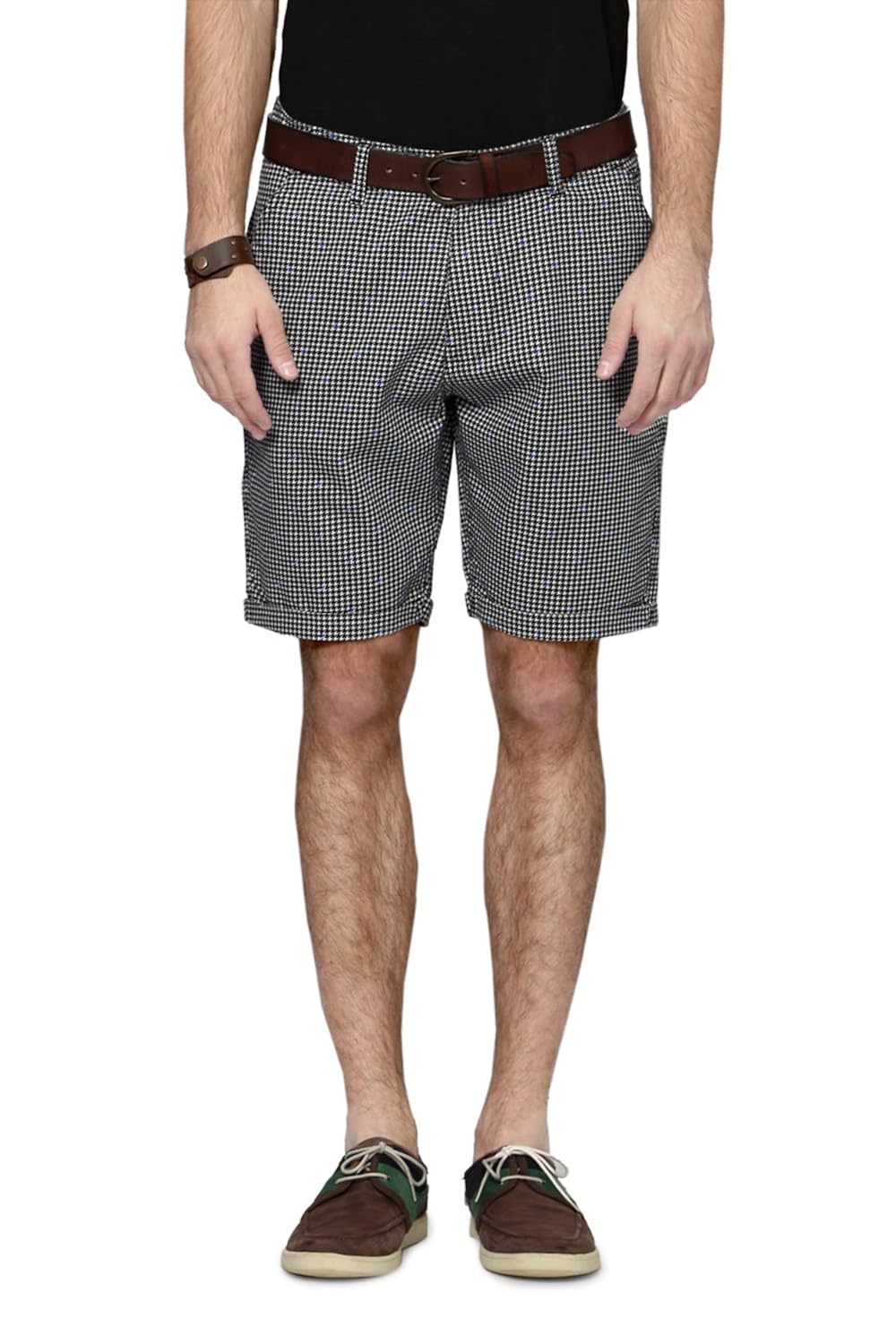 Buy People Men's Cotton Shorts (8903880799113_P10102178633100_32_Black