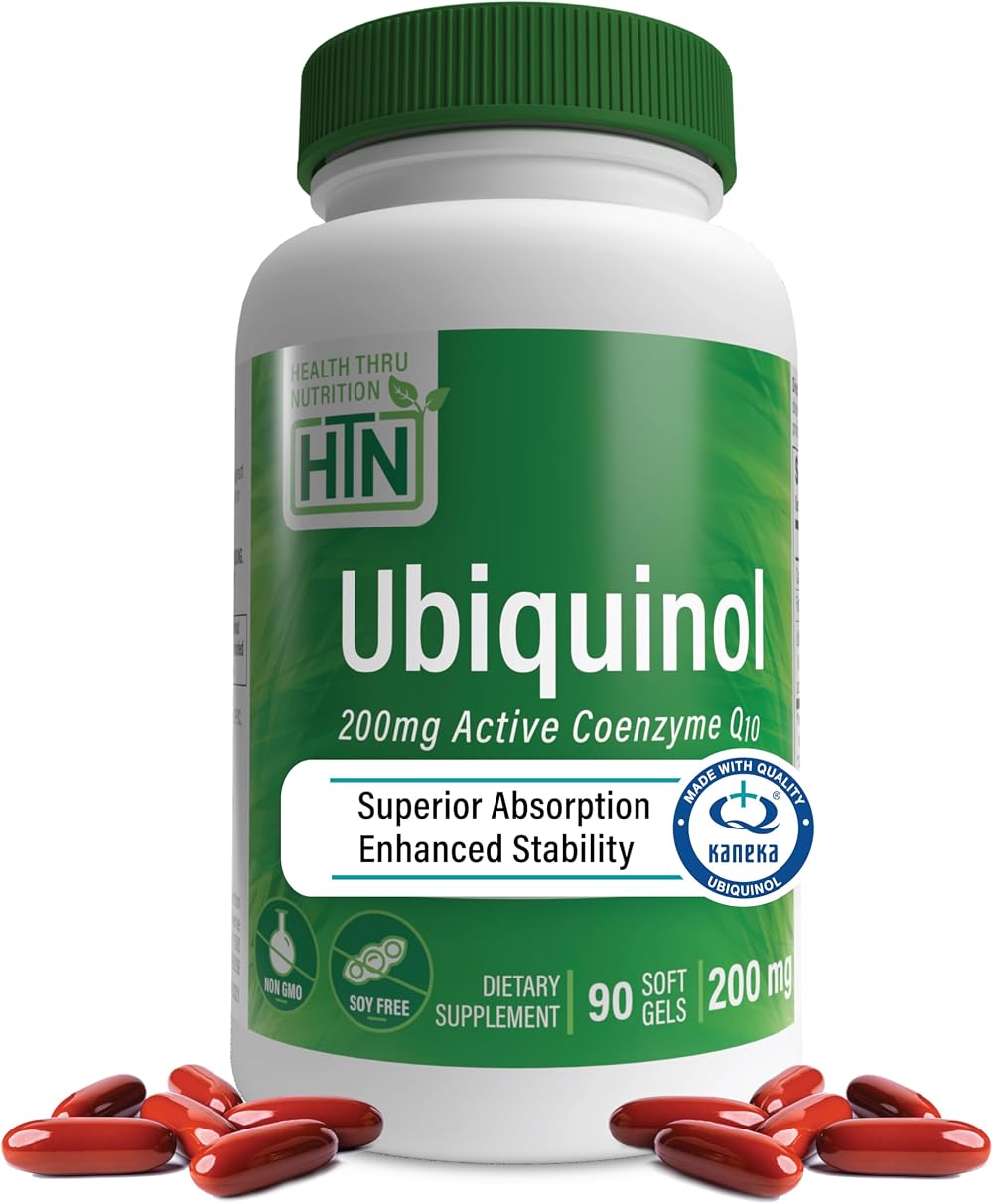 Health Thru Nutrition Ubiquinol 200 mg CoQ10 90 Softgels Kaneka