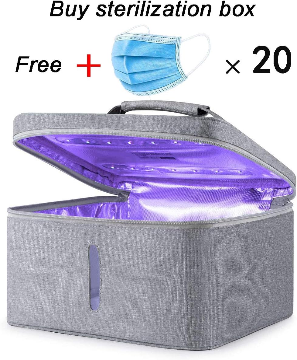 YANGSANJIN LED UV Disinfection Bag Sanitizer Box Sterilizer for Mobile Phone Mask Milk Bottles Clothes Glasses Makeup Tools