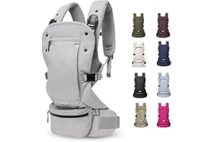 Colugo Baby Carrier - Baby Carrier Newborn to Toddler, Toddler Carrier, Adjustable, Lightweight, Breathable Carrier for Newborn to 33 Pounds (Cool Grey)