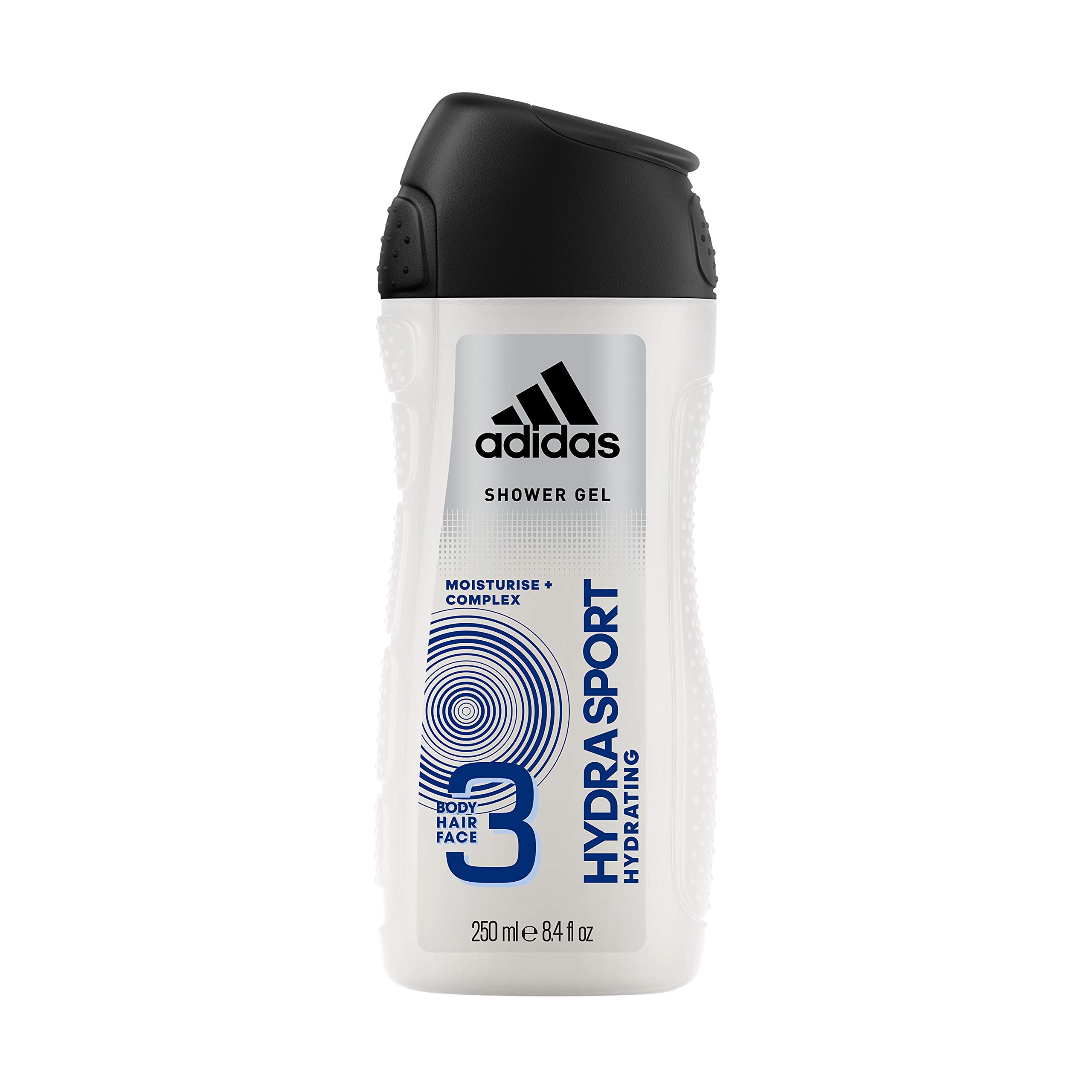 Adidas Sport Sensation Hydra Sport 3in1 Body, Hair and Face Shower Gel for Men, 250ml