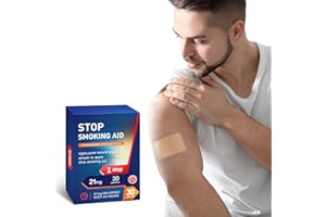 TUWYFE Stop Smoking Patches Step 1, Best Product to Quit Smoking 21mg, 30 Patches Easy and Effective Anti-Smoking Stickers (Red-Step1)