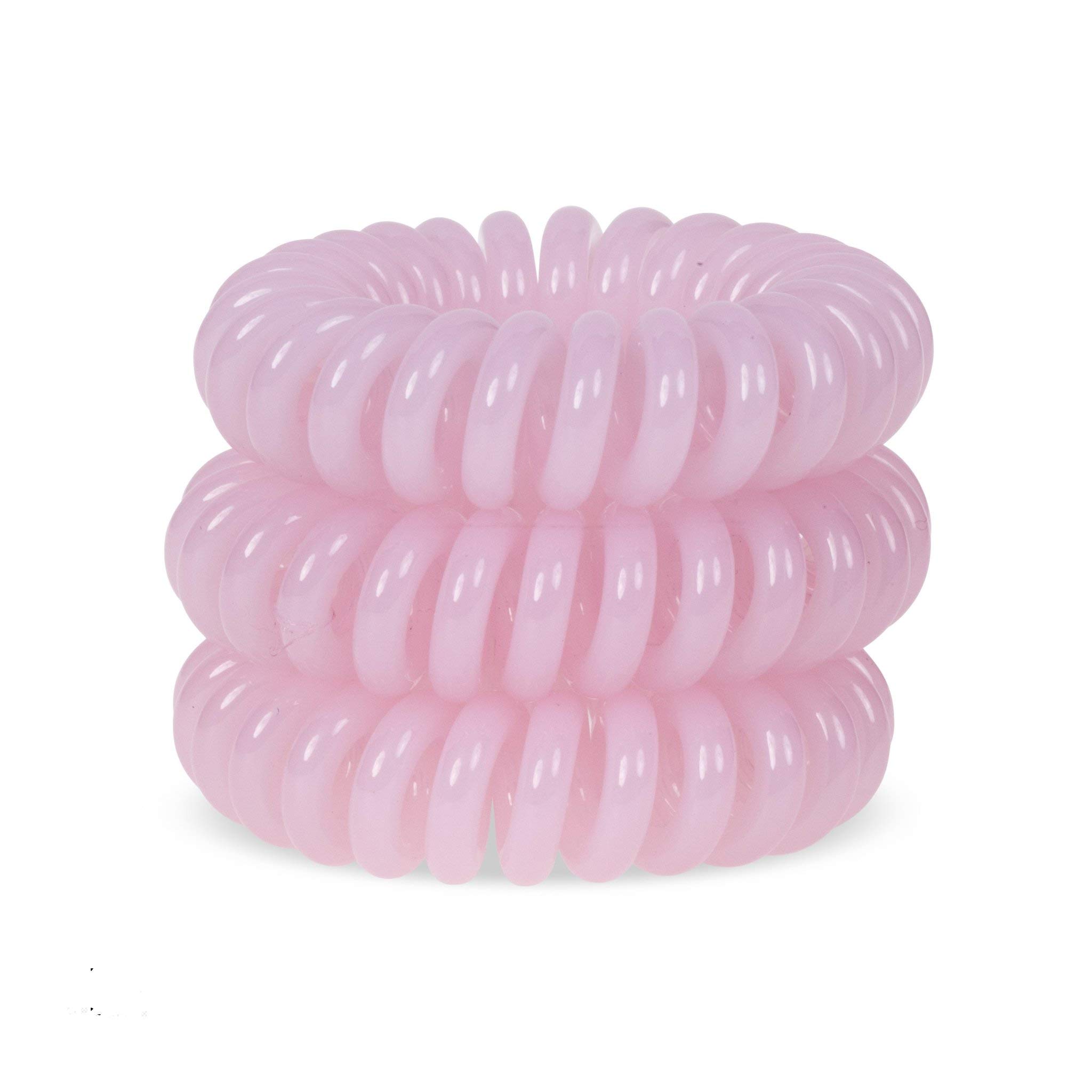 Baby Pink SpiraBobble | Hair Bands for Women – 9Pcs Set Hair Bobbles | Durable Hair Tie | Spiral Ring for ponytails