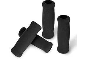 supregear 4PK Cane Grips, Foam Replacement Hand Grips for Offset and Walking Canes, Non-Slip Handle Covers for Handlebars, 4.