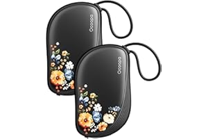 OCOOPA Hand Warmers Rechargeable 2 Pack, Ultra Slim Electric Hand Warmers, Portable Pocket Heater, Comb-Inspired, Fits in Gloves,UL Certified, Winter Essentials,UT5 Sway