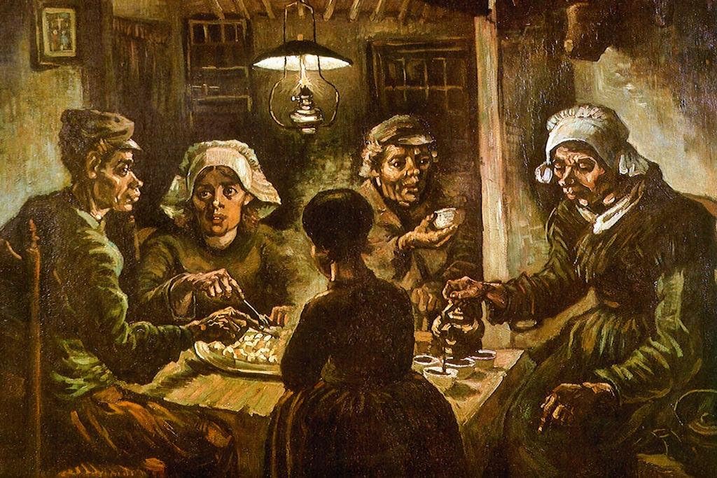 Vincent Van Gogh The Potato Eaters Cool Wall Decor Art Print Poster 36x24