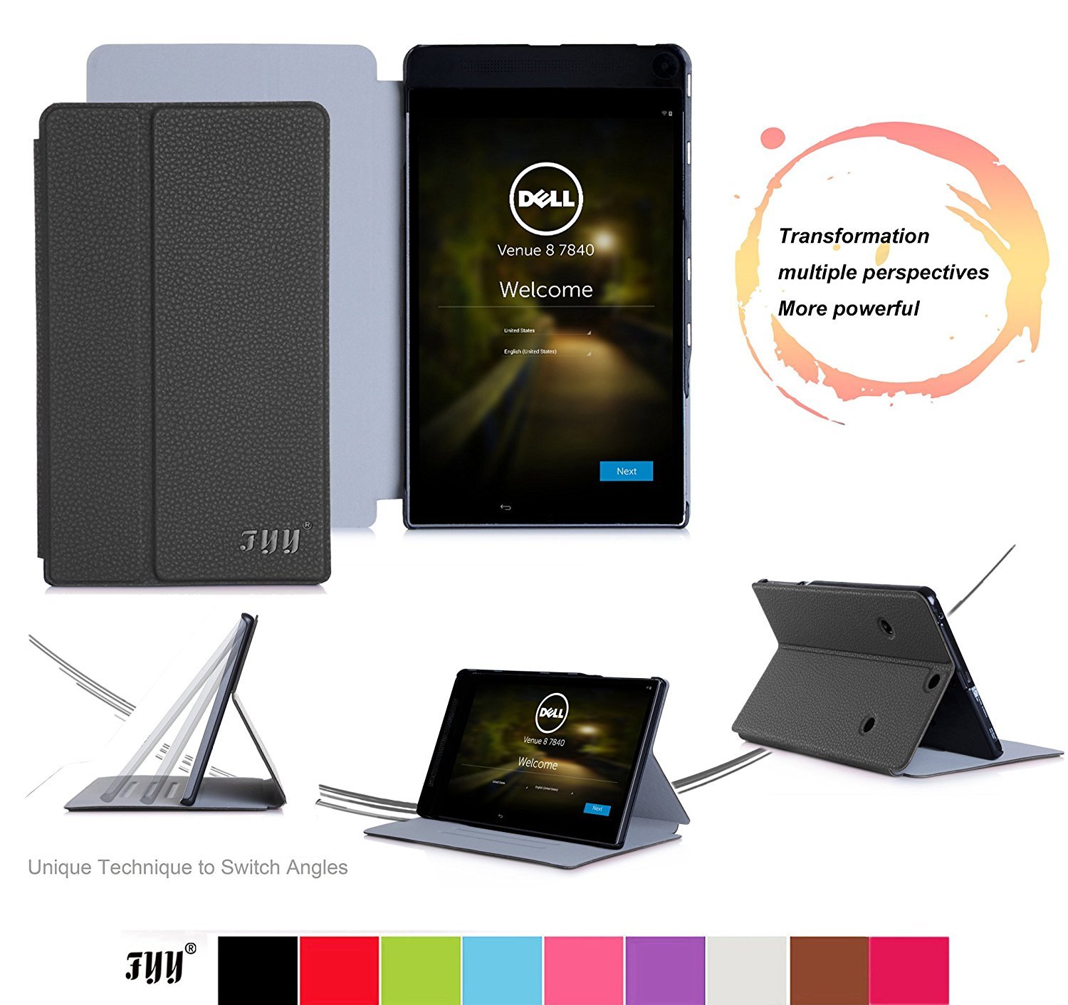 Dell Venue 8 7000 7840 Case Cover Fyy Ultra Slim Magnetic Smart Cover Folio Case For Dell Venue 8 7000 7840 Black Buy Dell Venue 8 7000 7840 Case Cover Fyy Ultra Slim Magnetic