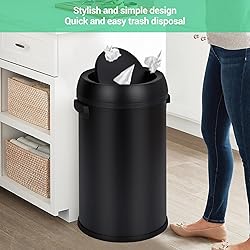 17 Gallon/65 Liter Stainless Steel Swing Top Trash