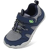 FEETCITY Kids Barefoot Shoes Boys Girls Sneakers Toddler Walking Shoes Kids Hiking Shoe Lightweight Outdoor Tennis Shoe