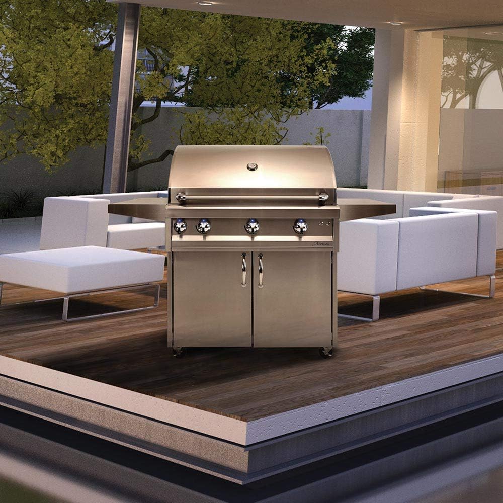 review Al Fresco Artisan Professional Series 36-Inch Gas Grill on Cart, Natural Gas (ARTP-36C-NG)