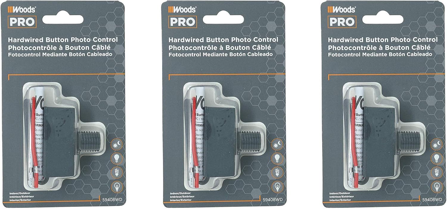 Woods 59408WD Outdoor HardWired Post Eye Light Control with Photocell