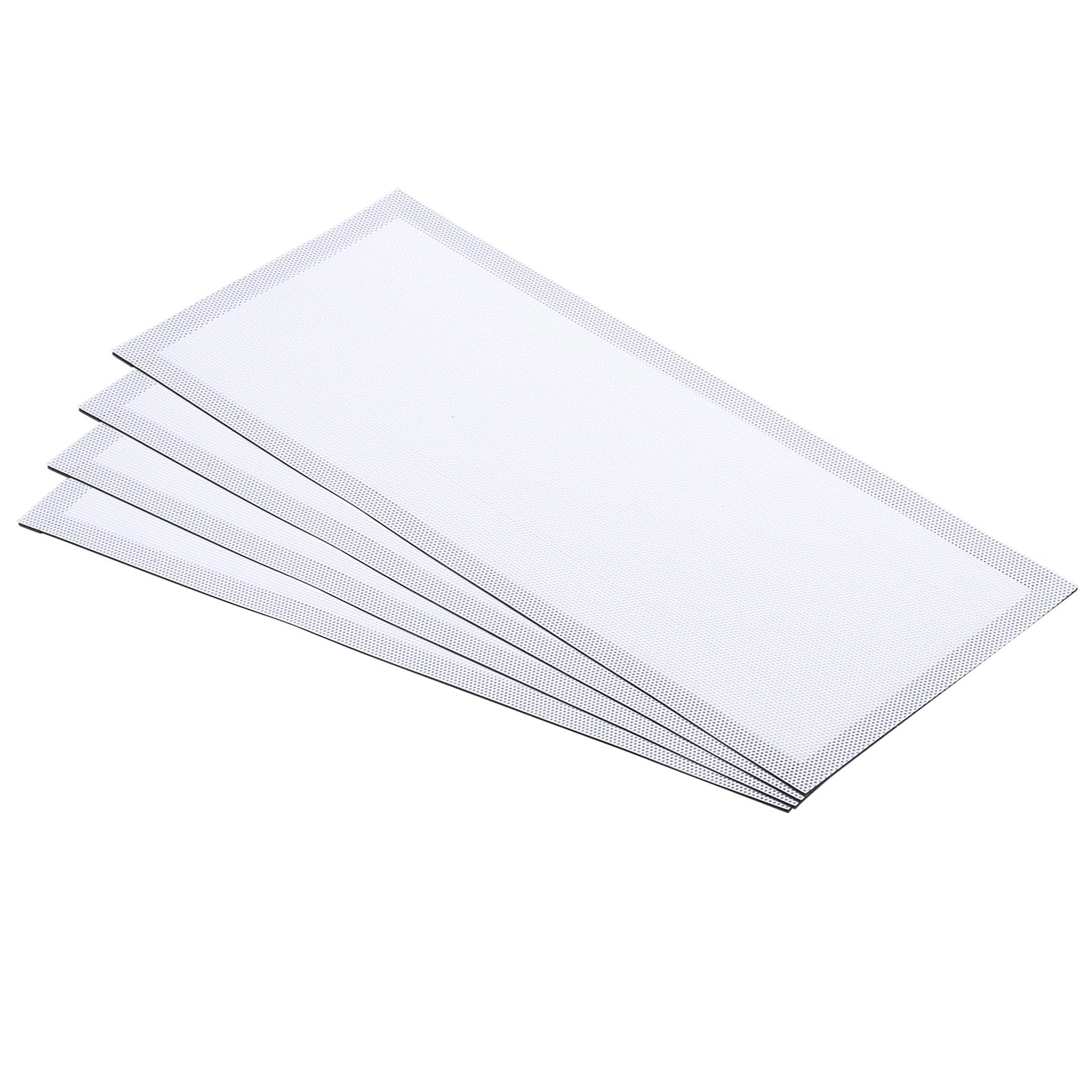 PATIKIL 5.5"x12" Magnetic Vent Cover, 4 Pack Floor Wall Air Registers Cover Strong Magnet Vent Screen Mesh for Blocking Hair Dust Debris, White