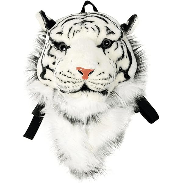 Amazon.com | Domineering backpack stuffed tiger head 3D simulation