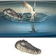 Geniff Floating Alligator Head, Pool Accessories Float Alligator for Koi Pond Decoration and Protection to Scare Heron Away