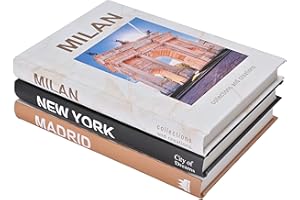 SPARKLE RACE Fashion Decorative Books for Home Decor, Farmhouse Decor Faux Books for Decoration, Hardcover Modern Bookshelf Decor Book Stack, Designer Books Decor set for Coffee Tables Shelves Living Room