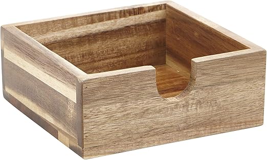 Galvanized Autumn Alley Barn Door Rustic Napkin Holder Warm Brown