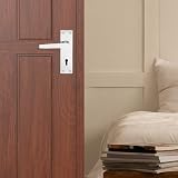 XFORT Lever Lock Flat Polished Chrome Door Handles Pair view 5