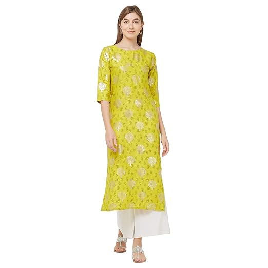 Womens Crepe Straight Kurta