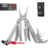 ARROW 20-In-1 Multitool, EDC Multi-Tool Pliers | Gift for Men, Stainless Steel, Fire Starter, Window Breaker, Whistle, Sheath, Pocket Clip, For Outdoor, Survival, Camping