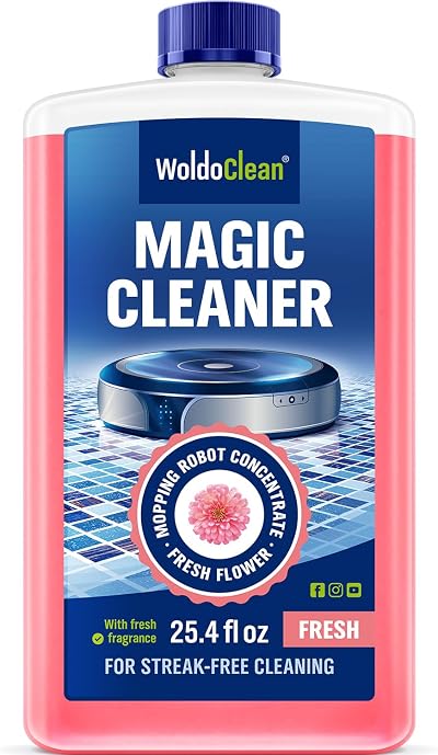 WoldoClean Robot Vacuum Cleaning Solution 750ml Floral Scent 50 Uses