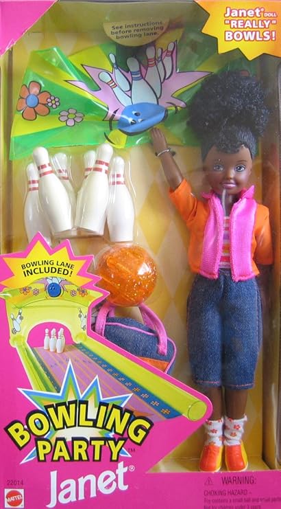 barbie bowling set
