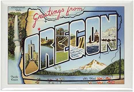 CafePress – Oregon rectangular imán – rectangular imán, 2 "x3" imán de