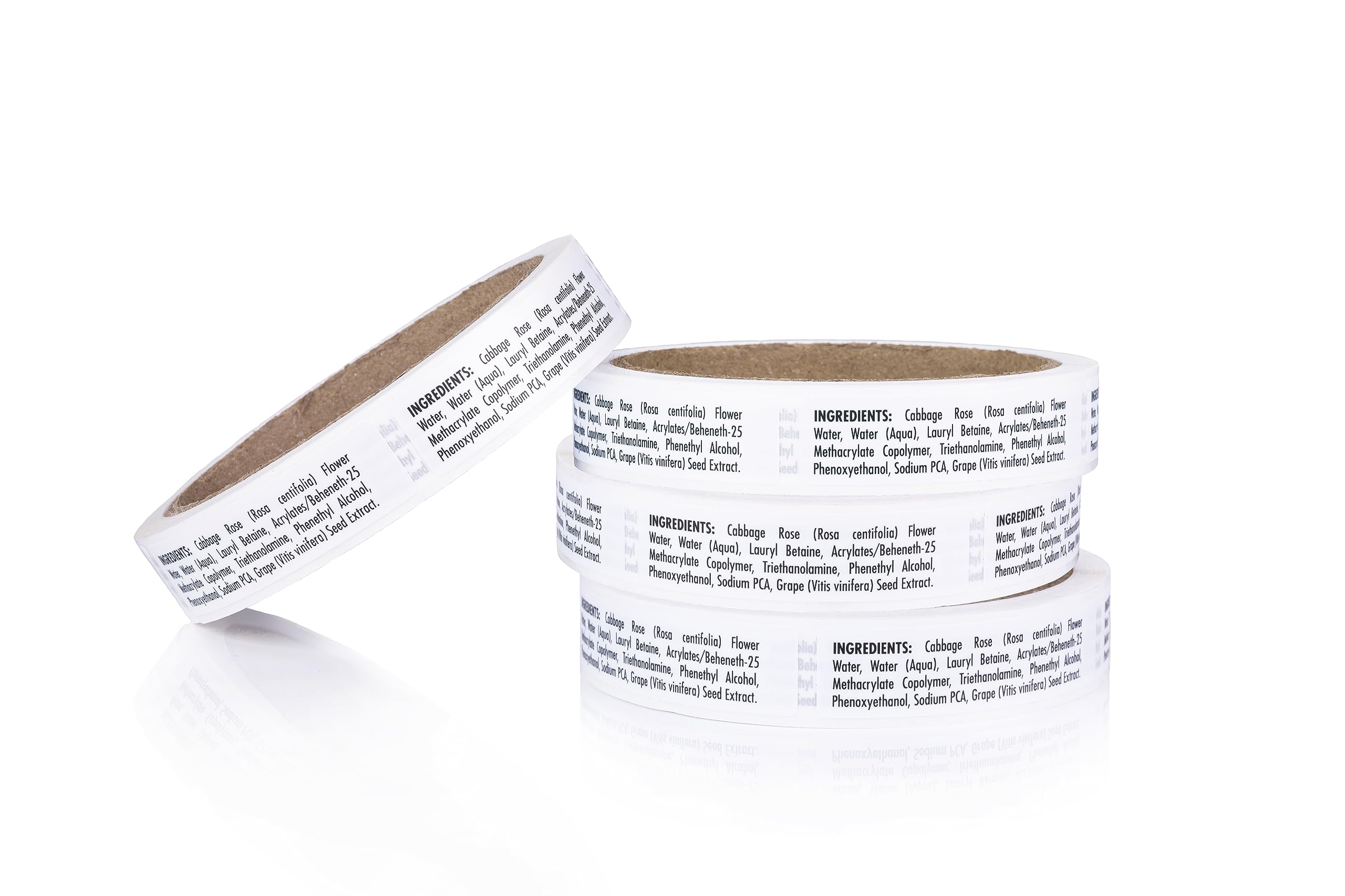 Prolong Lash – Cleanser Concentrate Ingredient Labels Roll (200 Labels) | Ready to Apply on Foaming Cleanser Bottles | Professional Retail & Salon Use