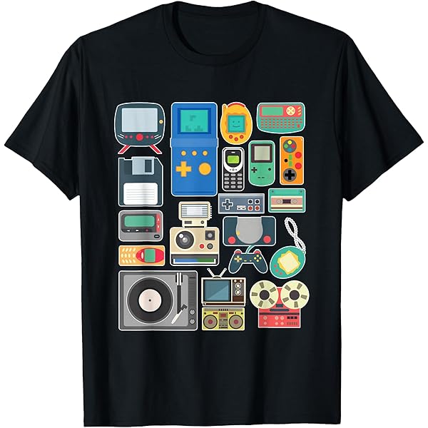 Amazon.com: Retro/Vintage 90s Technology Old Gadgets Gift T-Shirt