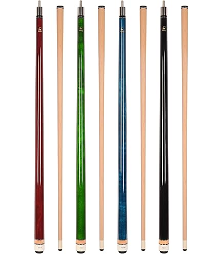 Amazon.com : ASKA Set of 4 Pool Cue Sticks, 58