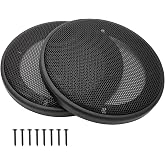 Fuhengli 4" Speaker Grill Covers, Black Color, 2Pcs | ABS Plastic Frame with Metal Mesh, Two-piece Design, Car / Home Audio Speaker Subwoofer Guard Protector