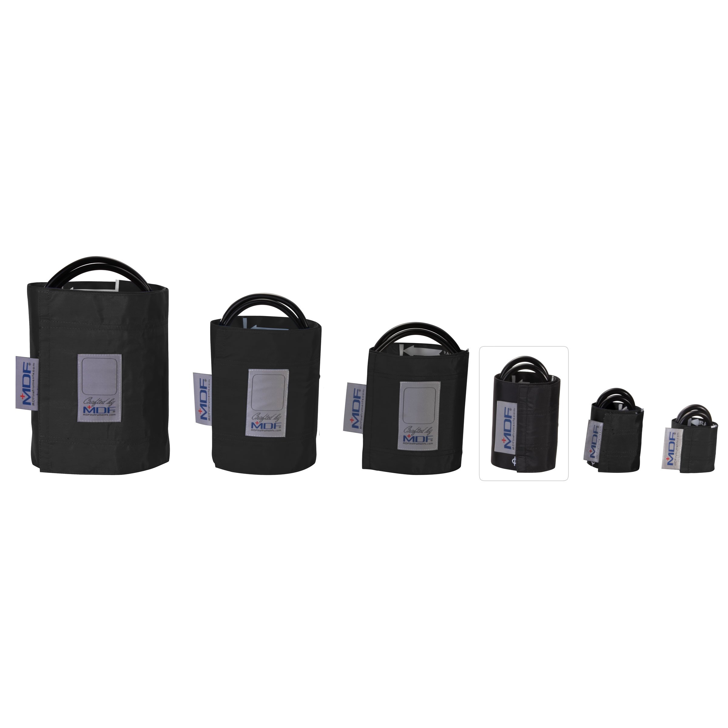 MDF Instruments, Latex-Free Blood Pressure Cuff - Pediatric - Double Tube (MDF2030420) (Black (NoirNoir))