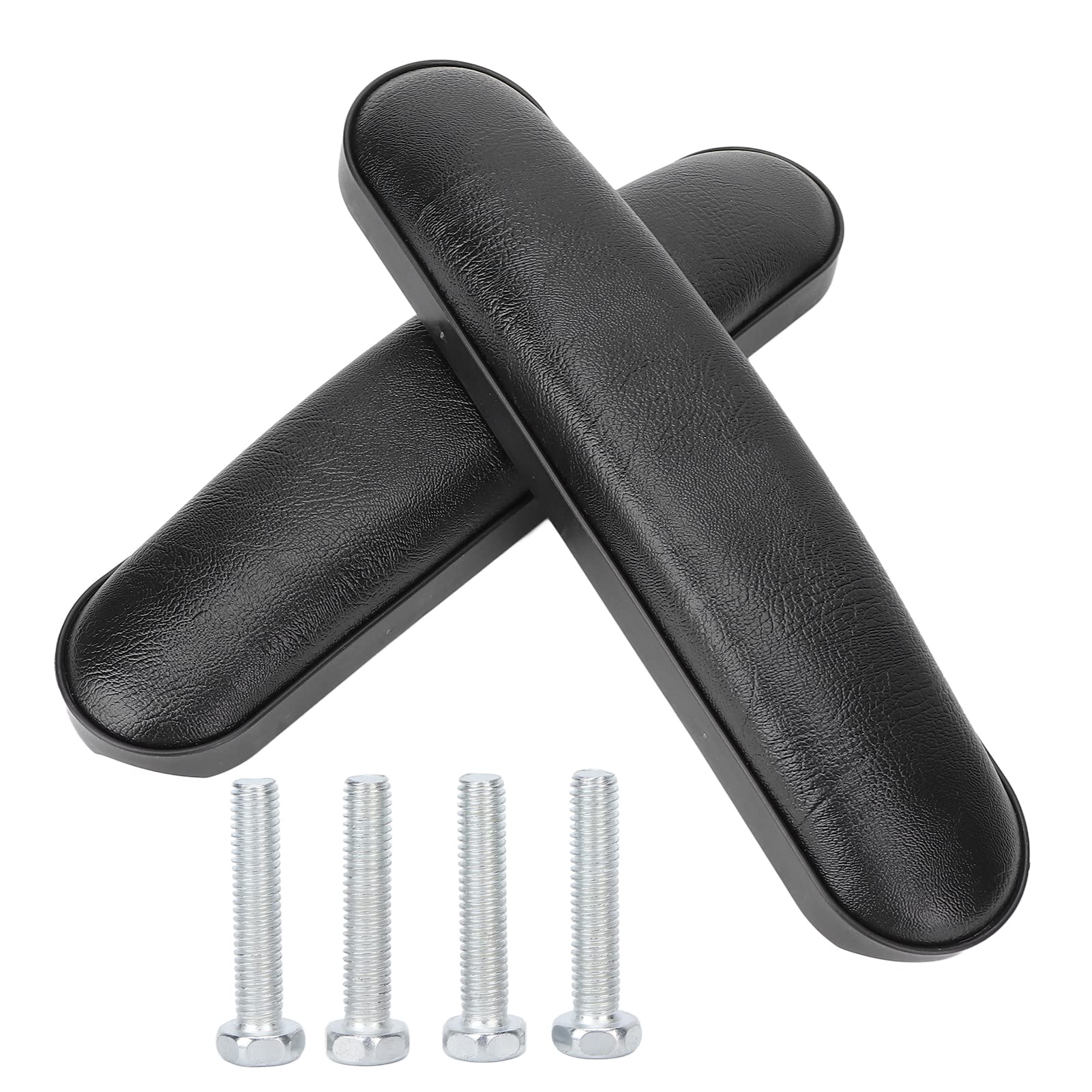 2Pcs Padded Armrests, 10inch Universal Arm Pads Replacement Leather Armrest Cushion Pad Wheelchair Accessories, Armrest Covers Wheelchairs for Home Rest Desk Swivel