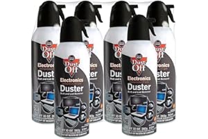 Dust-Off Disposable Compressed Gas Duster, 10 oz Cans, 6 Pack