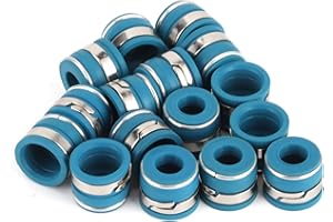 EVGATSAUTO Valve Stem Seals, 16pcs Valve Stem Oil Seals Set Fluororubber Excellent Sealing Parts Compatible with SBC V8 Engin