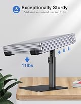 Babacom Laptop Stand 8 Height Adjustable Aluminum Desktop Riser 10-16 Inch view 4
